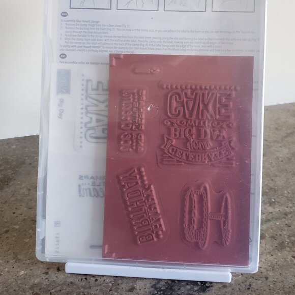 Stampin' Up! 'BIG DAY' Cling Stamp Set (Used) - Picture 2 of 7